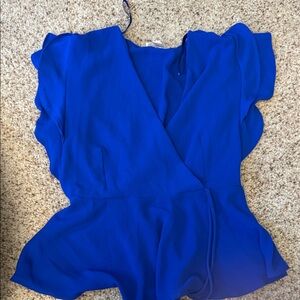 Monteau Royal Blue Women's Blouse